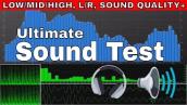 Kiểm tra loa / tai nghe của bạn Kiểm tra âm thanh: Thấp / Trung bình / Cao, Kiểm tra L / R, Kiểm tra âm trầm, Chất lượng, Dải tần số